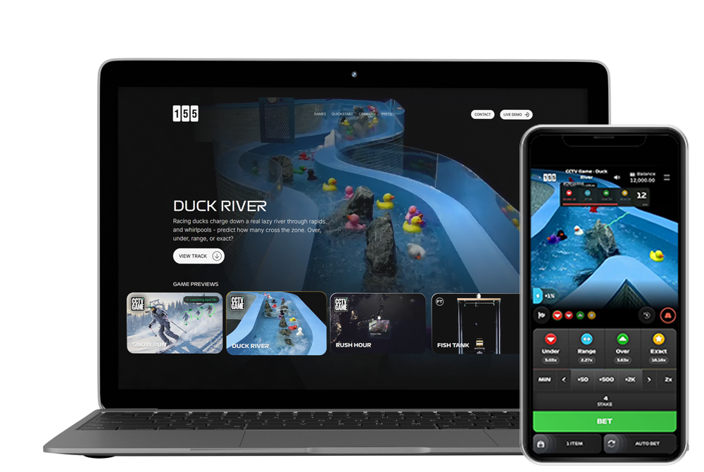Duck River Live Betting Game from 155.io